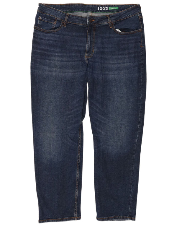 Jeans dritti da uomo IZOD W40 L29 cotone blu