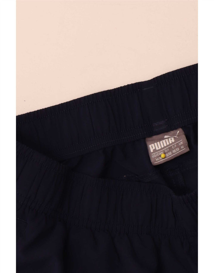 Pantaloncini sportivi da uomo Puma medi blu navy in poliestere