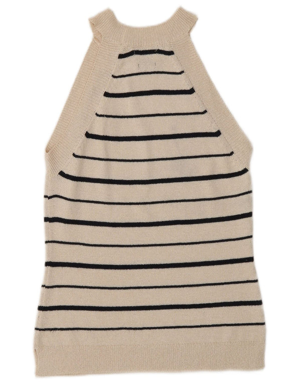 Canotta da donna Massimo Dutti UK 6 XS bianco sporco a righe