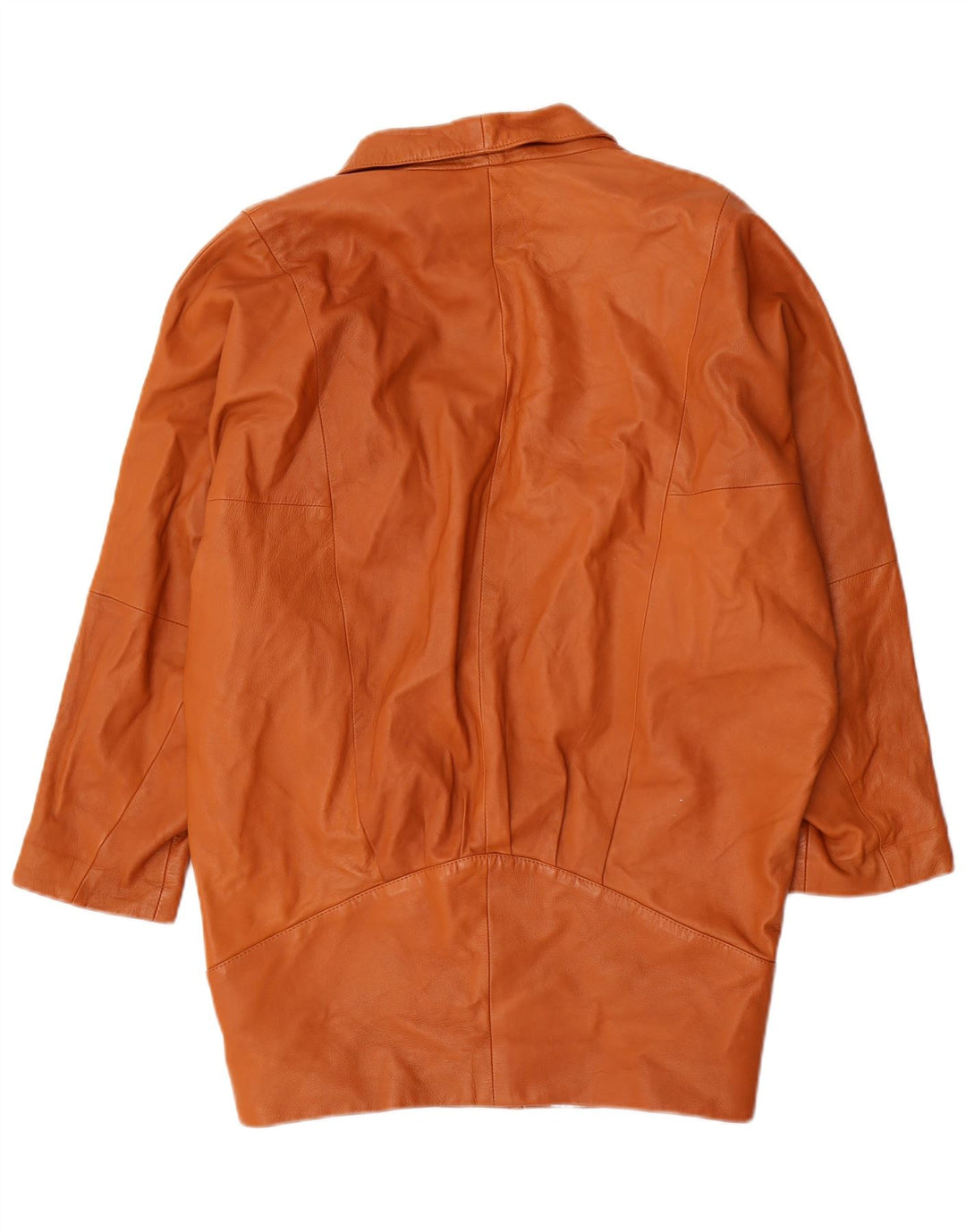 Cappotto vintage in pelle di pipistrello da donna EU 36 piccolo marrone
