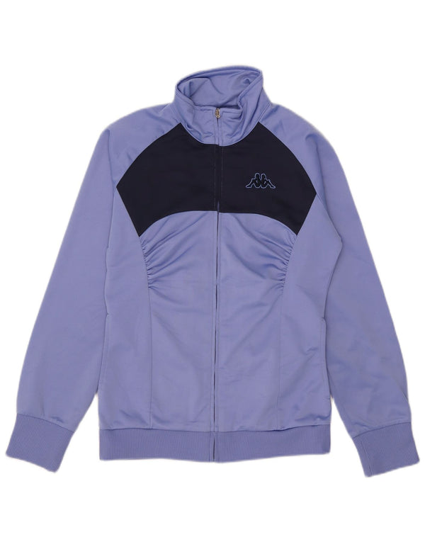 Giacca da tuta da donna Kappa UK 14 Large Viola Colourblock Poliestere