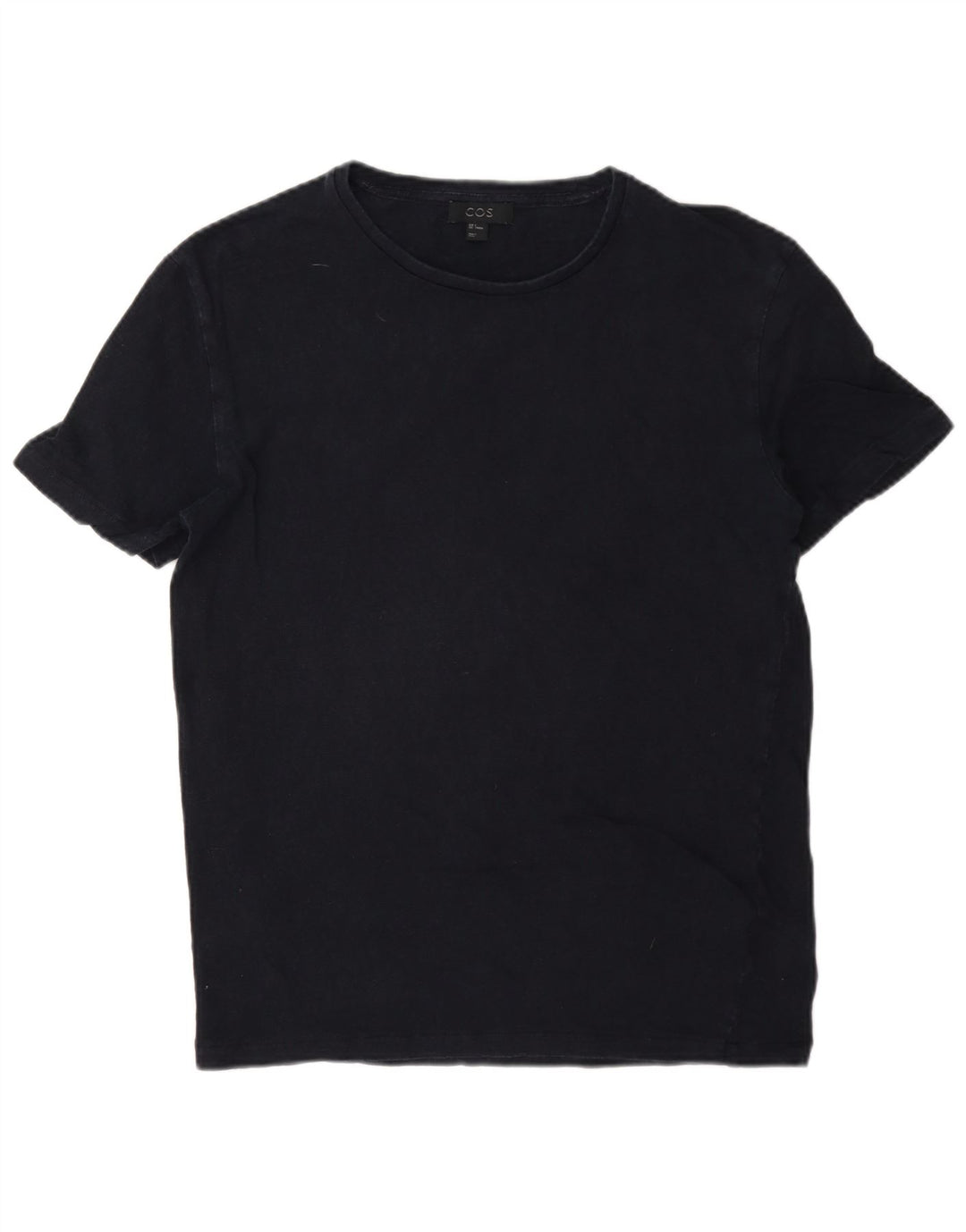 T-shirt da uomo Cos Top piccola in lino blu navy