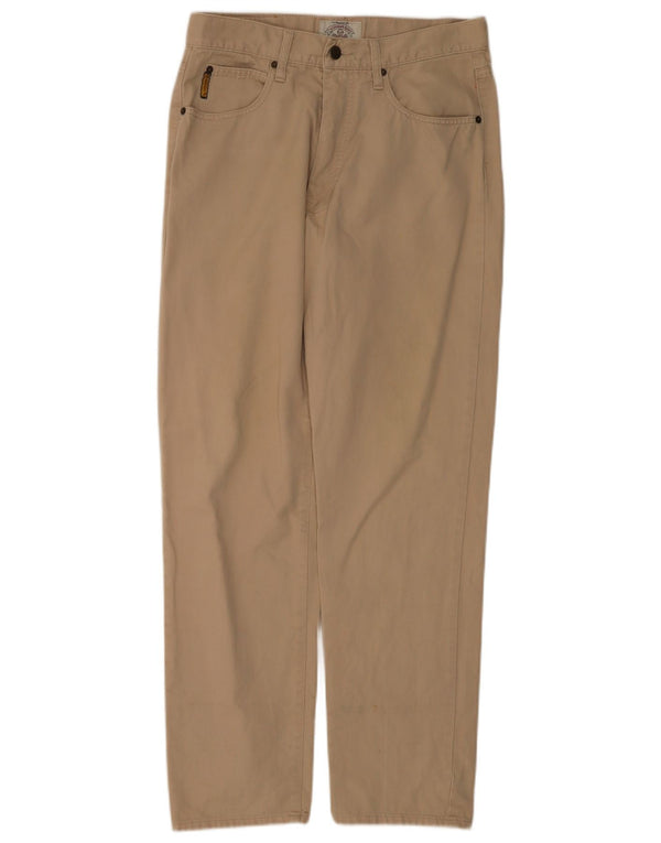Pantaloni casual dritti da uomo Armani W34 L32 in cotone beige
