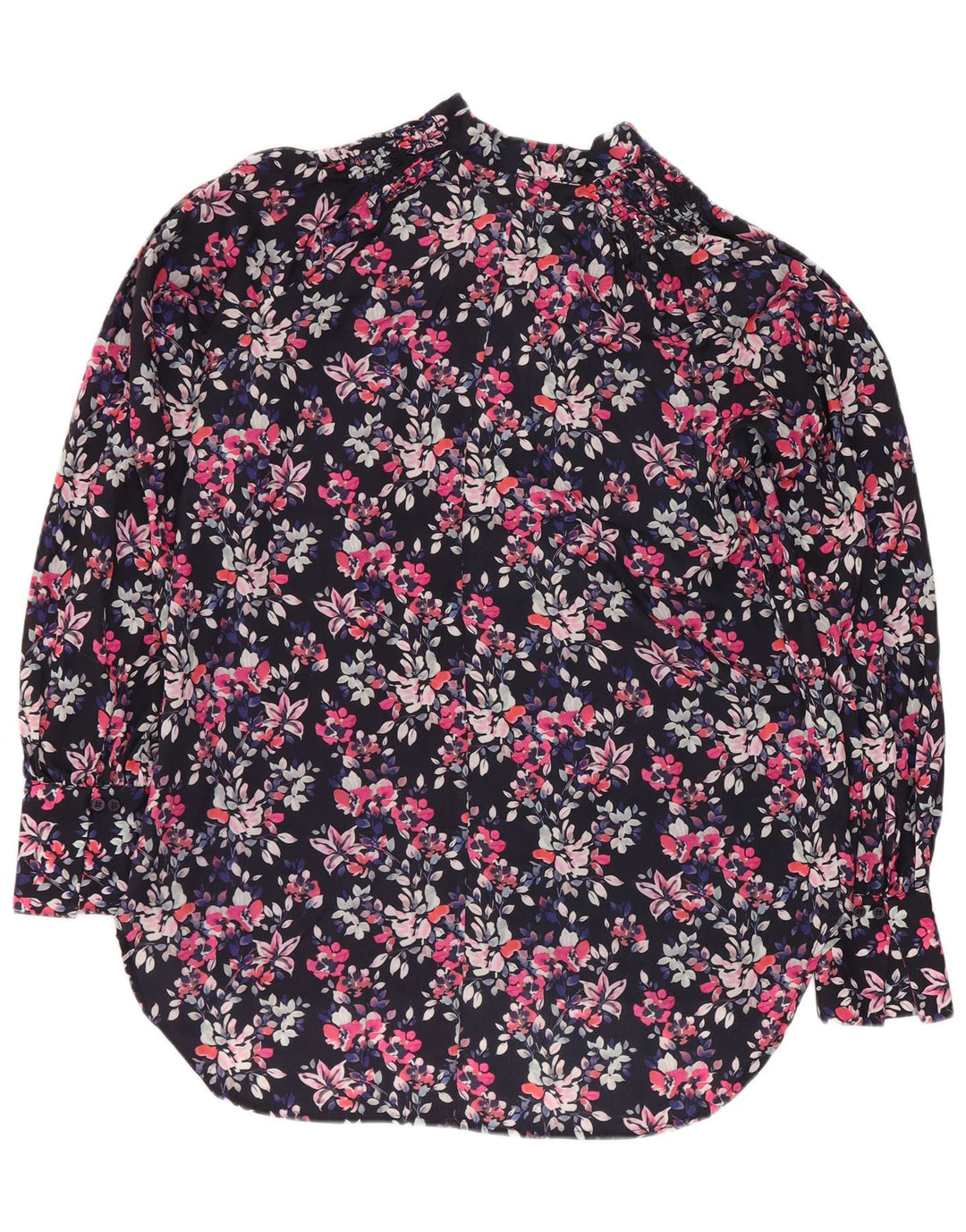 Camicetta asimmetrica da donna French Connection Top UK 8 Piccolo blu navy floreale