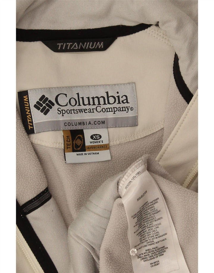 Giacca a vento Columbia da donna in titanio UK 6 XS nylon grigio