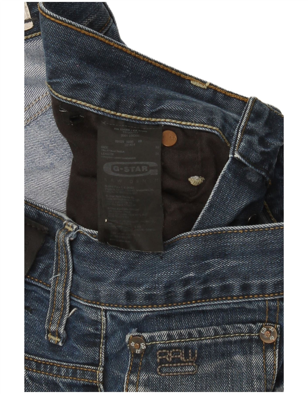 Jeans dritti da uomo G-Star W32 L34 cotone blu