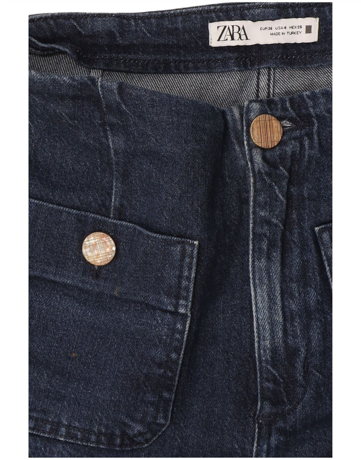 Jeans Bootcut da donna Zara EU 36 XS W26 L28 Blu navy