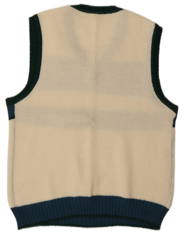 Canotta vintage da donna IT 48 XL Colorblock bianco