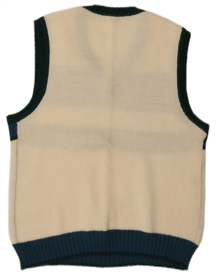 Canotta vintage da donna IT 48 XL Colorblock bianco