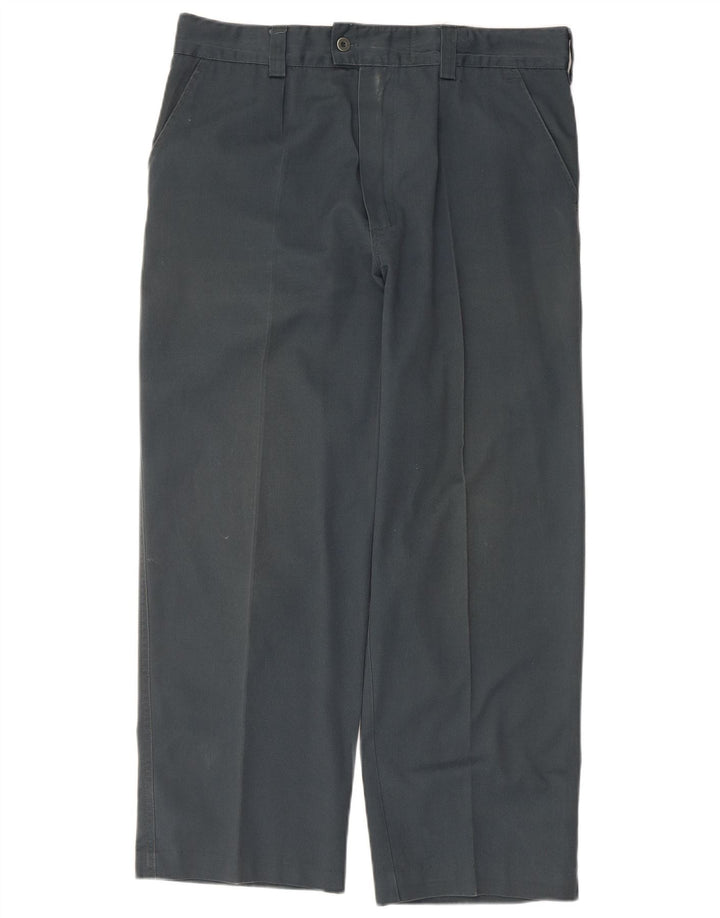 Pantaloni da abito dritti da uomo Dickies W36 L26 poliestere grigio