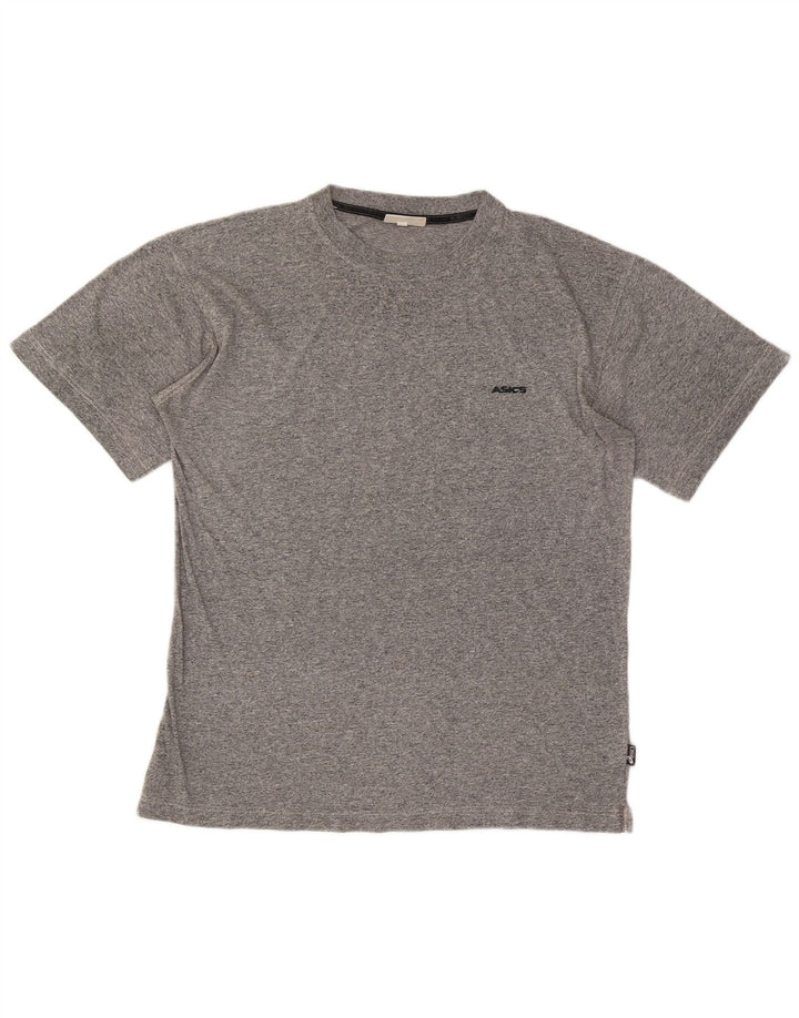 T-shirt da uomo Asics Top Large in cotone grigio