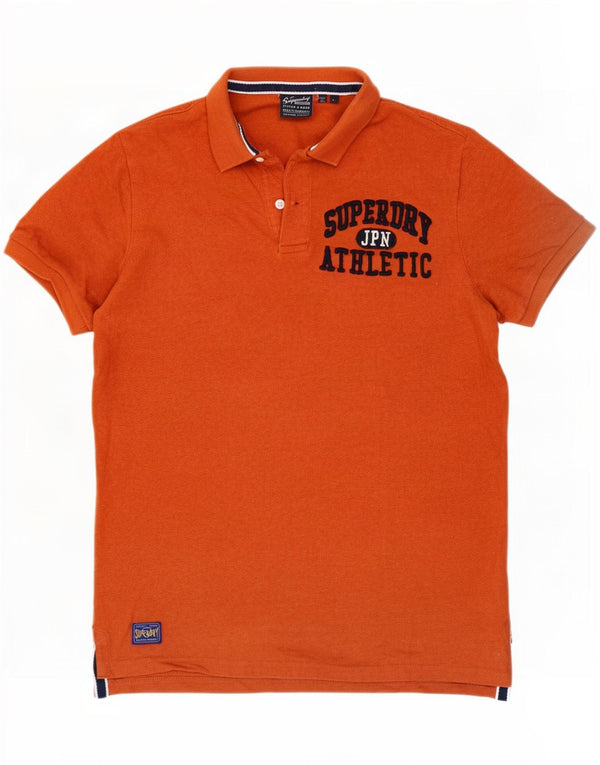 Polo grafica da uomo Superdry Large in cotone arancione