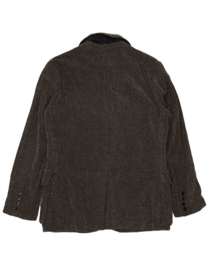 Giacca blazer da uomo Kandis & Kandis Mann UK 38 gessato medio nero