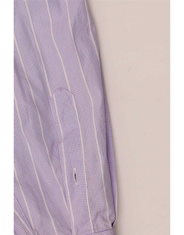 Camicia da uomo Lacoste taglia 42 grande cotone a righe viola