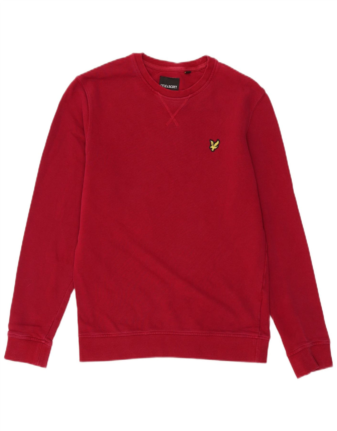 LYLE & SCOTT Felpa da uomo Maglione piccolo rosso in cotone