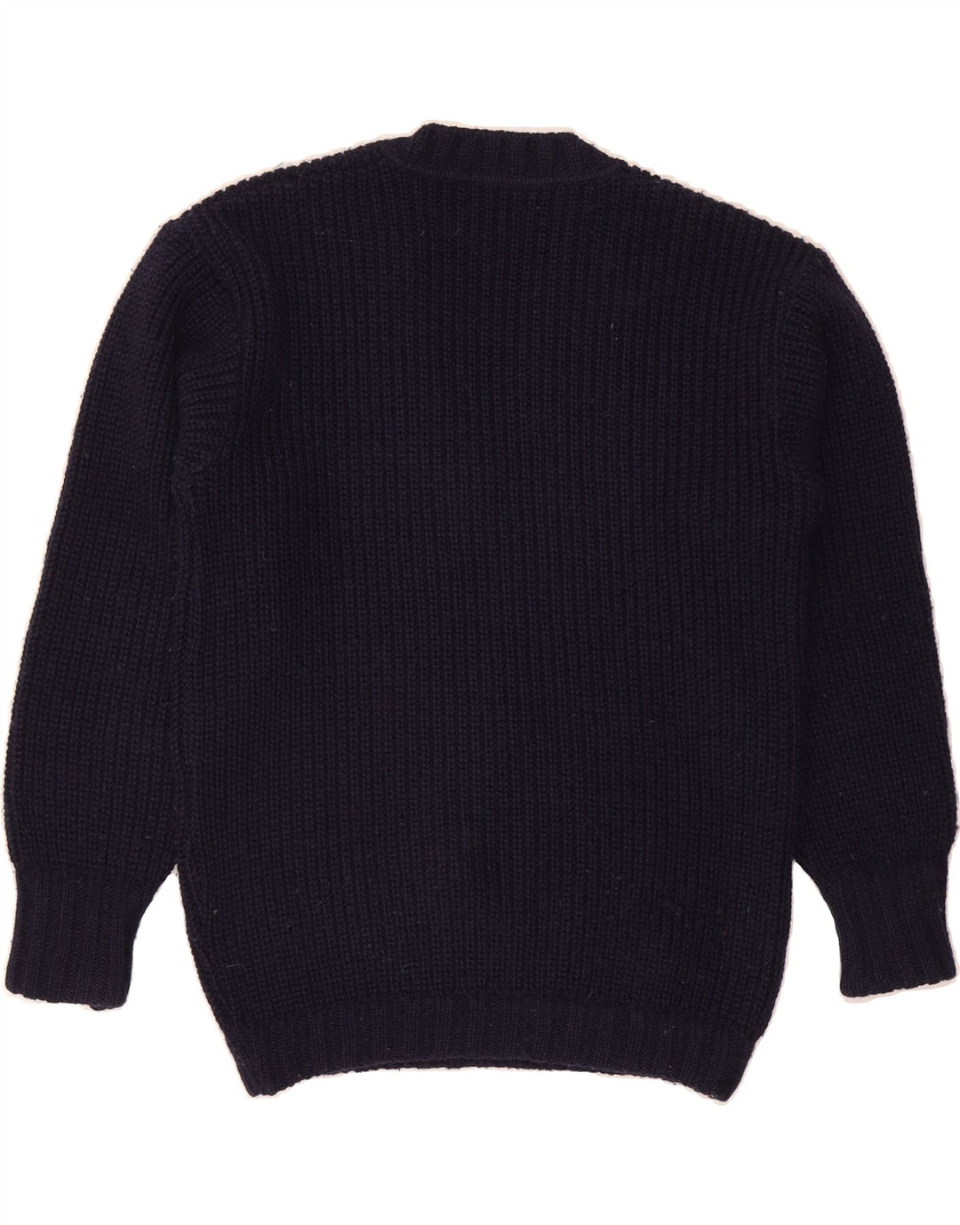 SUPERMAGLIA Womens Oversized V-Neck Jumper Sweater US 3 Small Navy Blue Vintage Supermaglia and Second-Hand Supermaglia from Messina Hembry 