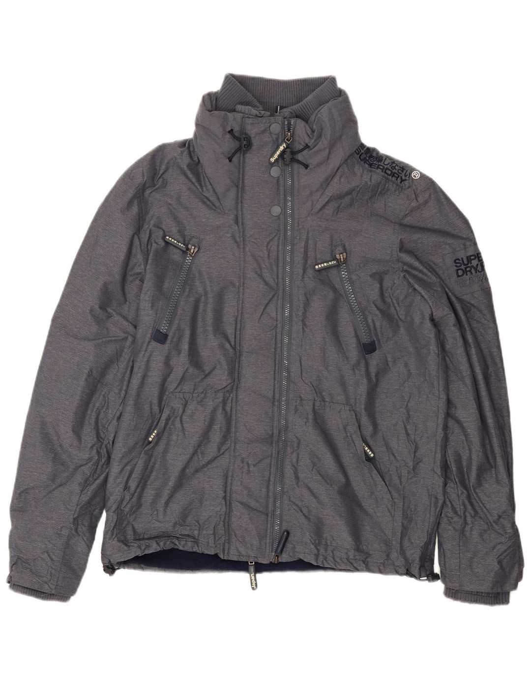 Giacca a vento grafica da uomo Superdry UK 42 XL poliestere grigio
