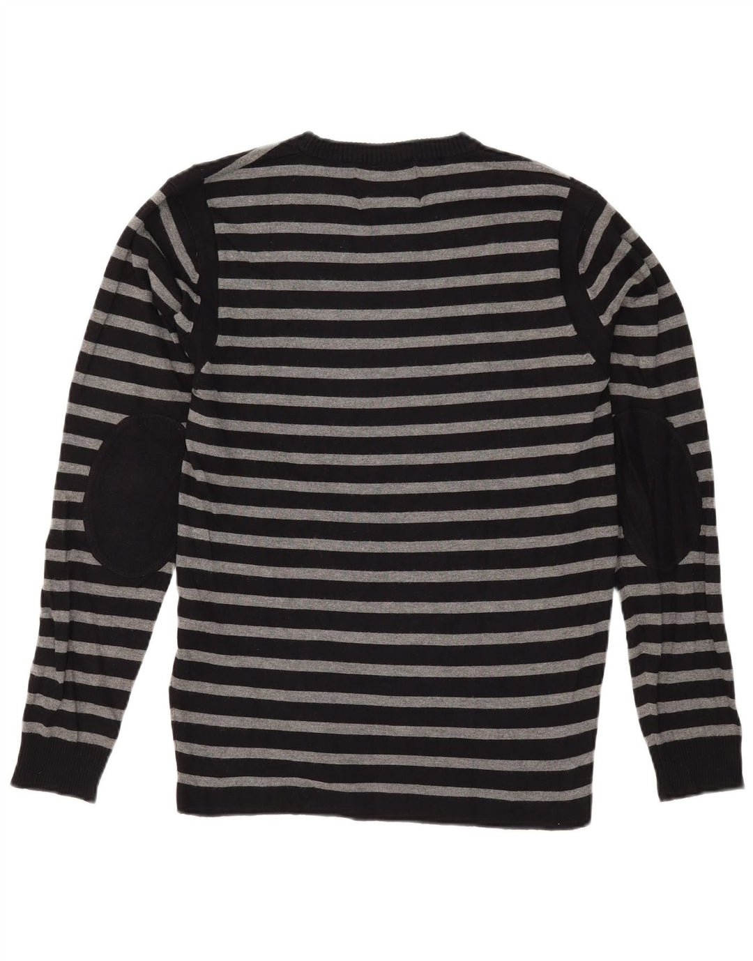 JACK & JONES Maglione da uomo girocollo a righe grandi nere