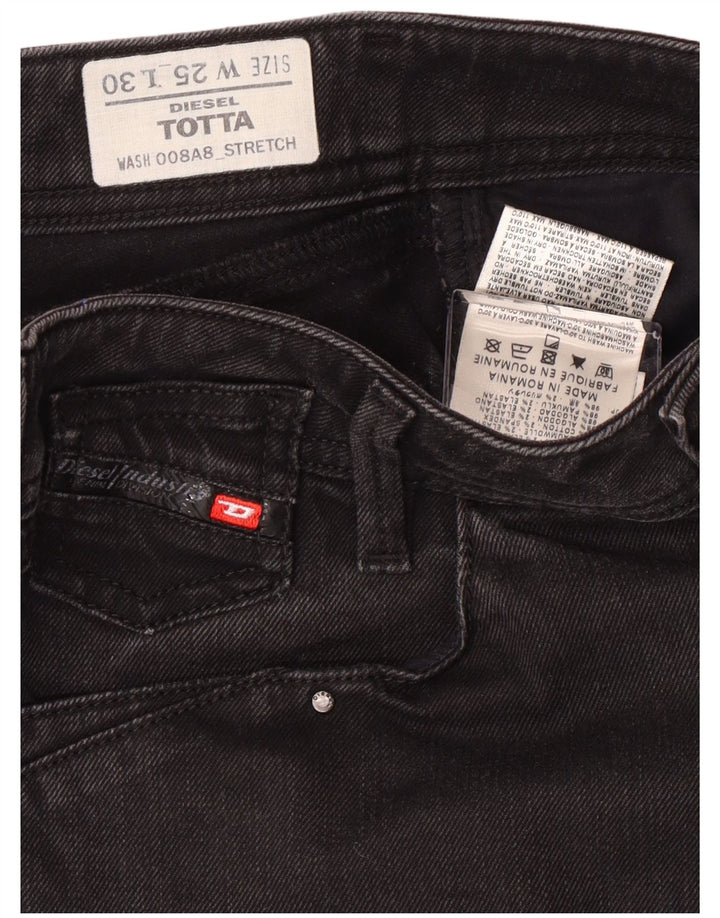 Jeans dritti Totta da donna Diesel W25 L27 cotone nero