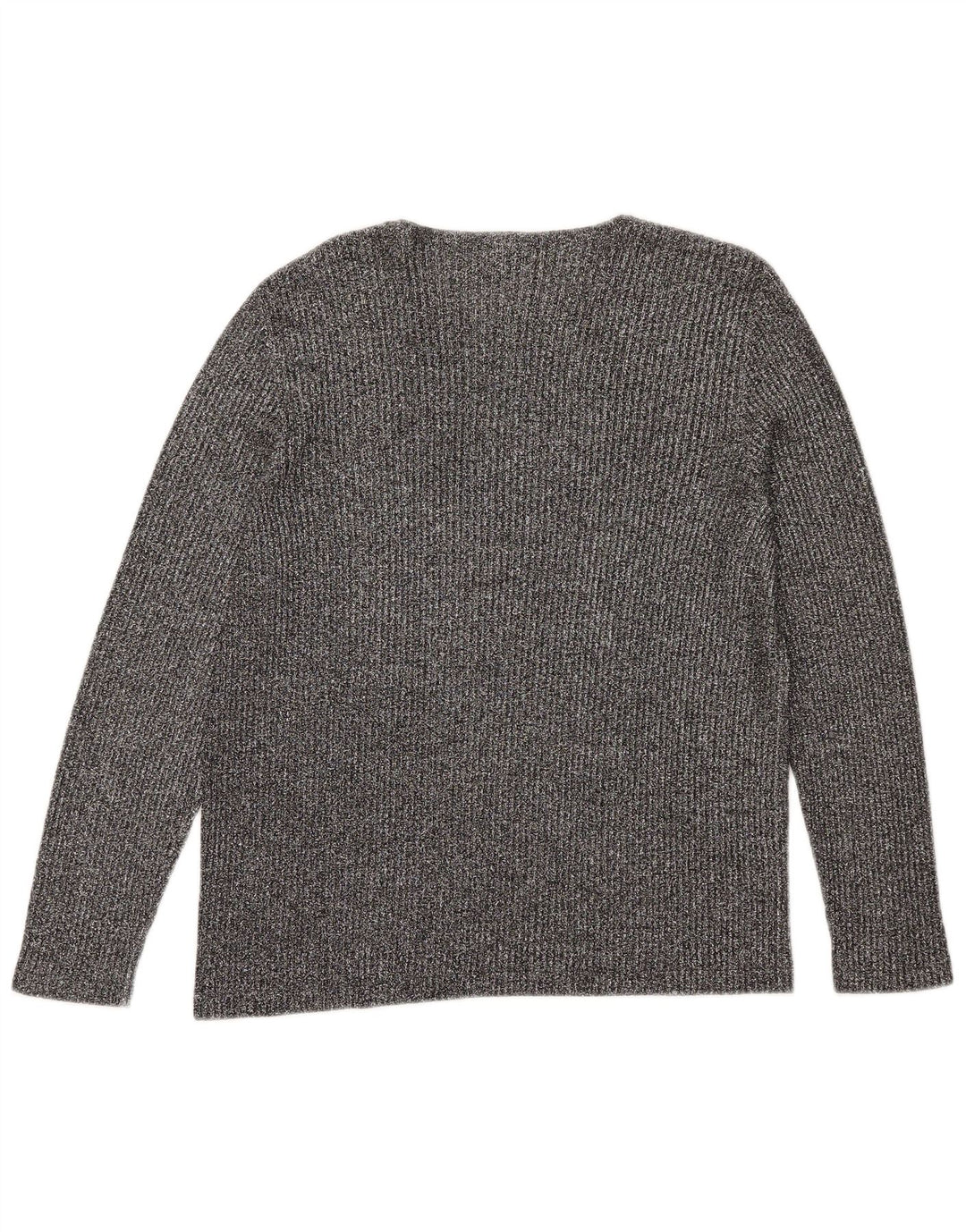 Maglia da donna Luisa Spagnoli a maniche lunghe UK 12 Grigio medio chiazzato