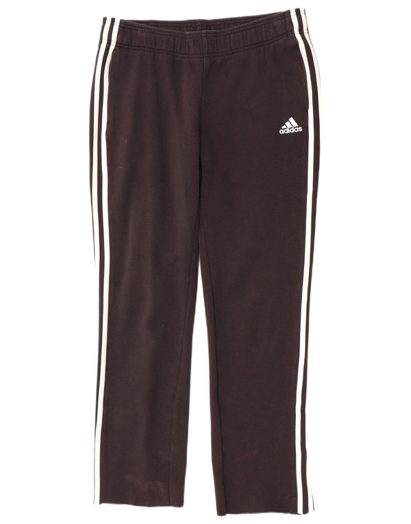 Pantaloni della tuta da donna Adidas UK 12/14 cotone nero medio