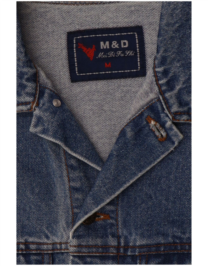 Giacca di jeans vintage da uomo UK 38 blu medio