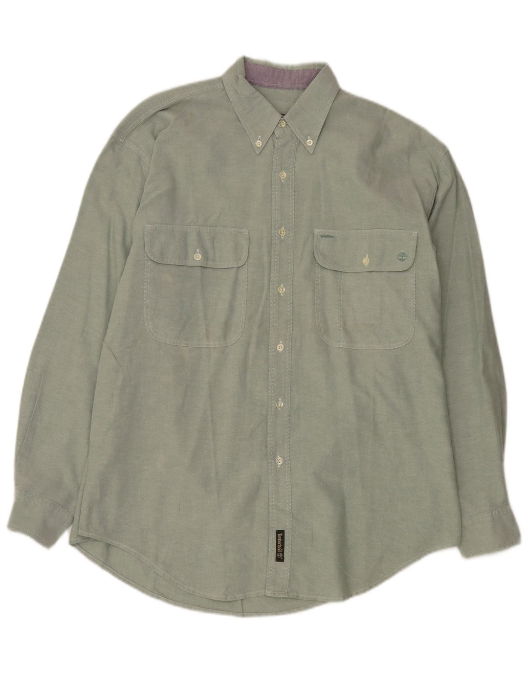 Camicia da uomo Timberland in cotone verde medio