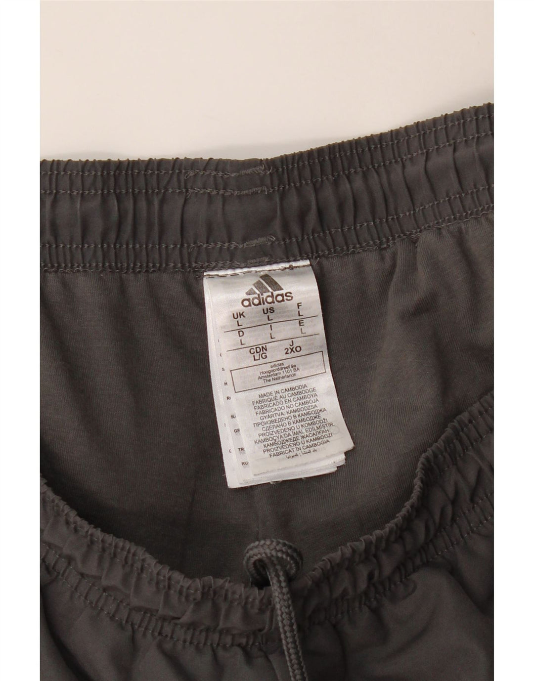 Pantaloni da tuta da uomo ADIDAS Joggers grandi poliestere grigio