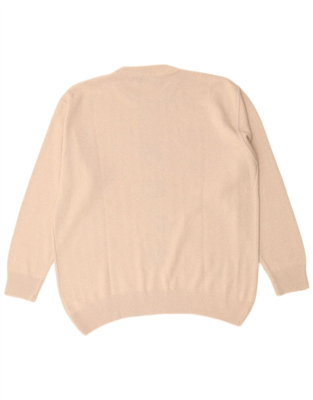 Maglione da uomo girocollo DARDANO XL in cotone geometrico beige