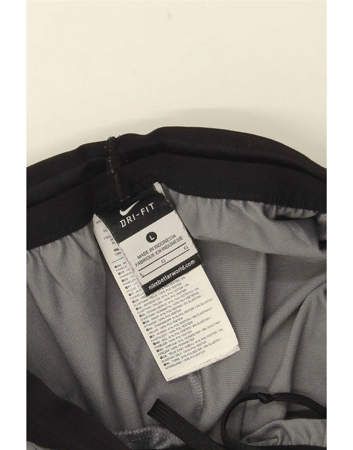 Pantaloni da tuta Nike Dri Fit da uomo, grandi, in poliestere color block grigio