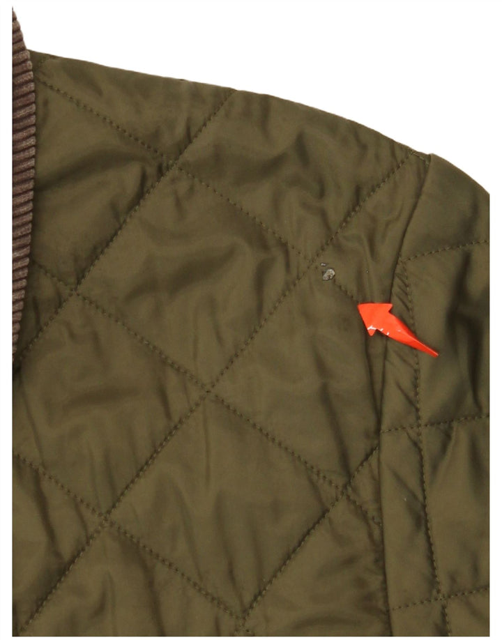 BARBOUR Giacca trapuntata da uomo UK 40 Large Khaki Poliammide