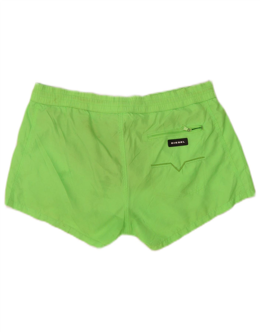 Diesel Pantaloncini da bagno grafici da uomo piccoli in poliestere verde