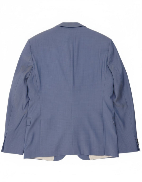 Giacca blazer da uomo a 2 bottoni Hugo Boss IT 54 2XL lana blu