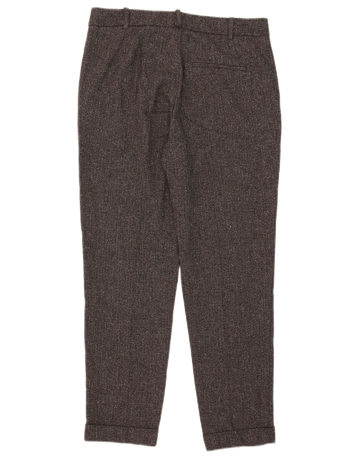 Pantaloni da abito slim da donna Zara medi W28 L27 marroni screziati