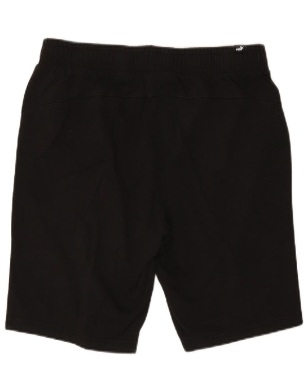 Pantaloncini sportivi da uomo Puma grandi in cotone nero