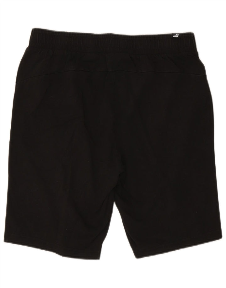 Pantaloncini sportivi da uomo Puma grandi in cotone nero