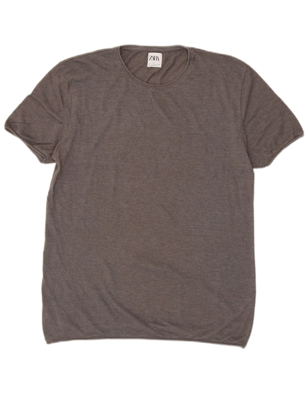 T-shirt Zara da uomo grande grigia