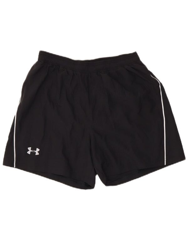 Pantaloncini sportivi da uomo Under Armour medio nero poliestere