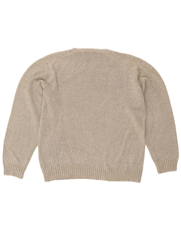 Maglione Kappa Uomo Girocollo Maglione Grande in Cotone Beige