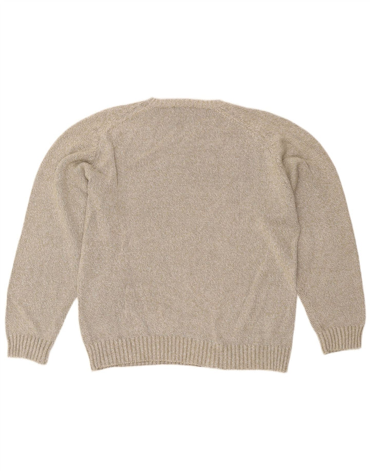 Maglione Kappa Uomo Girocollo Maglione Grande in Cotone Beige