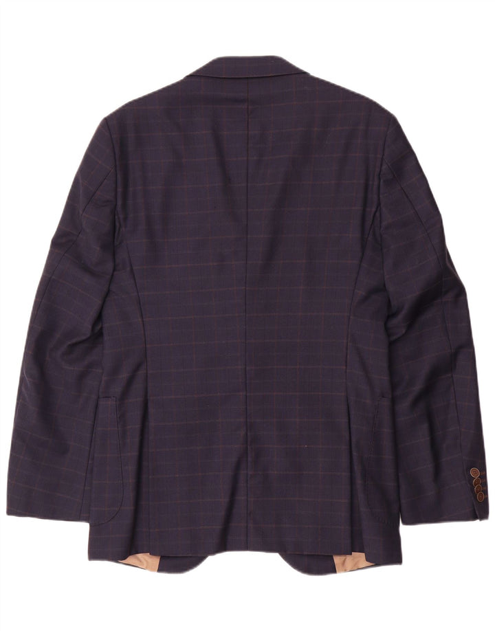 Giacca blazer sartoriale da uomo Tommy Hilfiger IT 46 Small Navy Blue Check