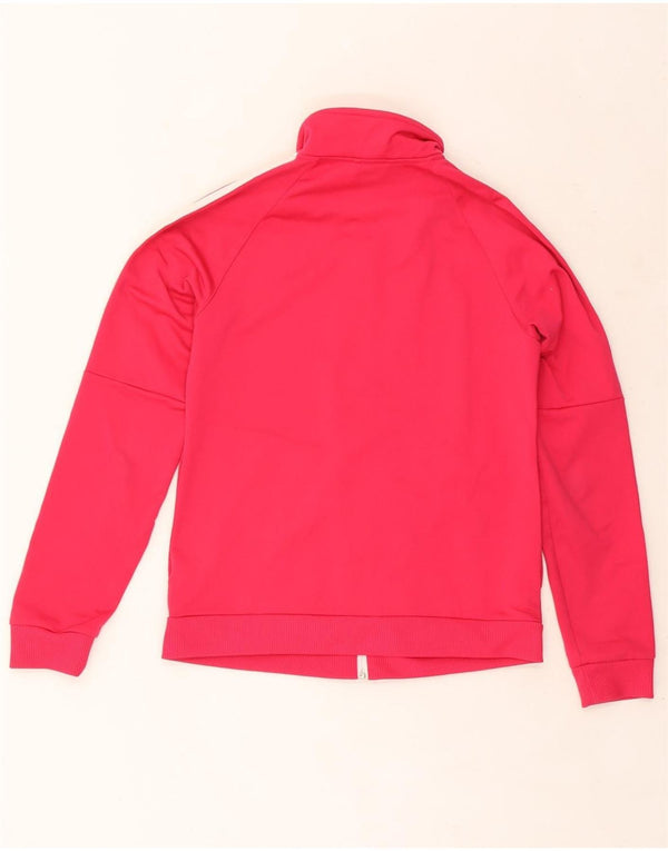 Giacca da tuta da donna ADIDAS UK 4/6 XS poliestere rosa