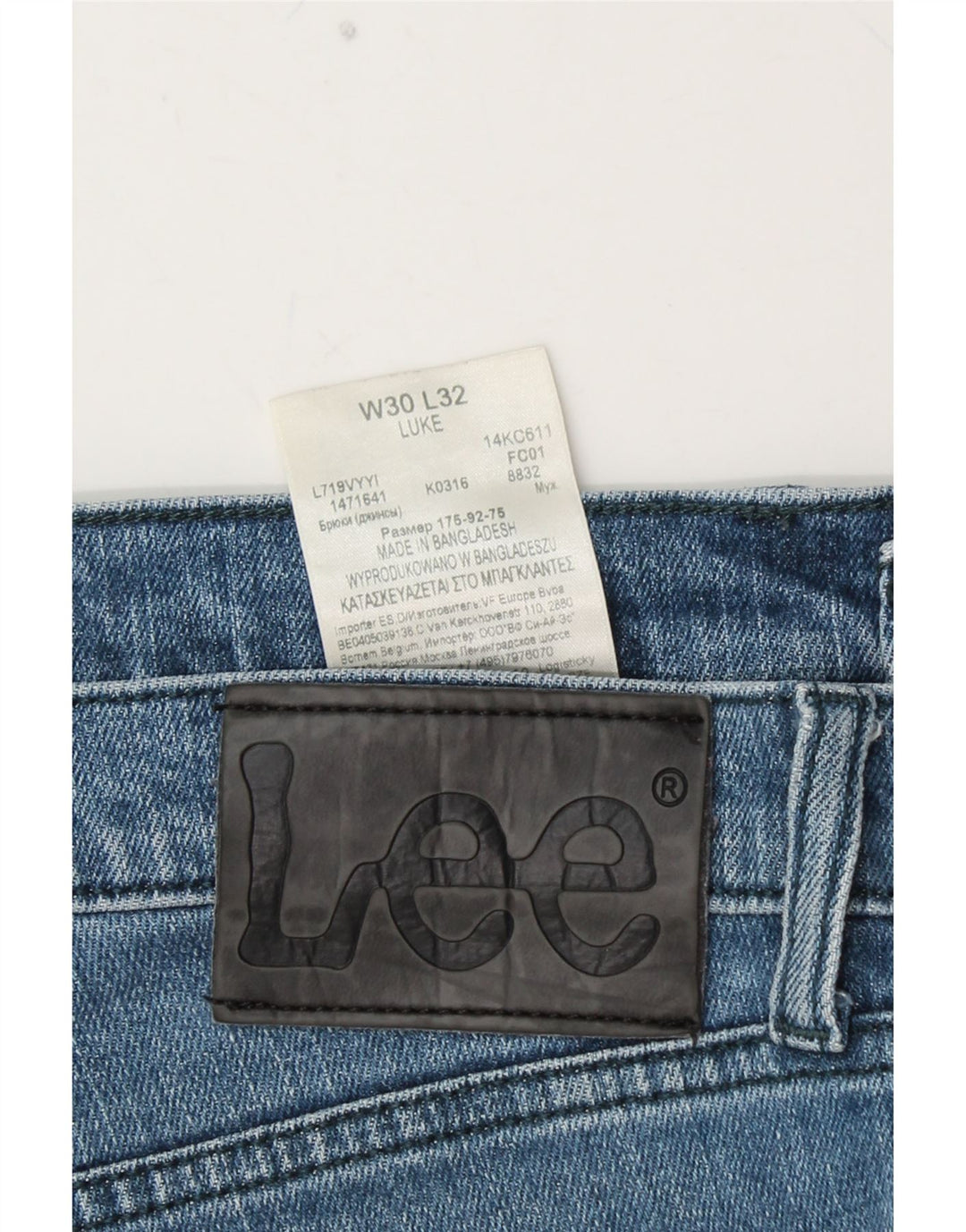 Jeans LEE Luke Slim da donna W30 L29 in cotone blu