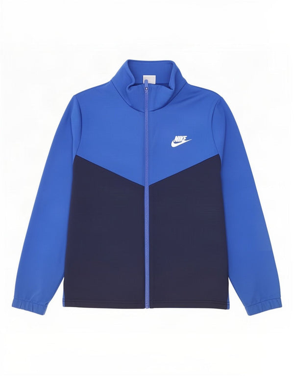 Giacca da ginnastica grafica da ragazzo Nike 12-13 anni Large Blue Colourblock