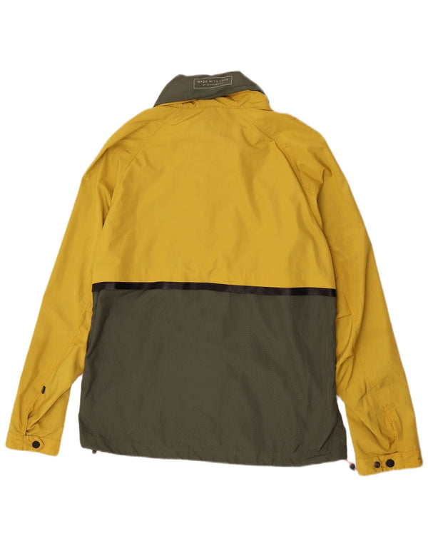 Giacca antipioggia con cappuccio da donna Scotch & Soda UK 42 XL Colorblock giallo