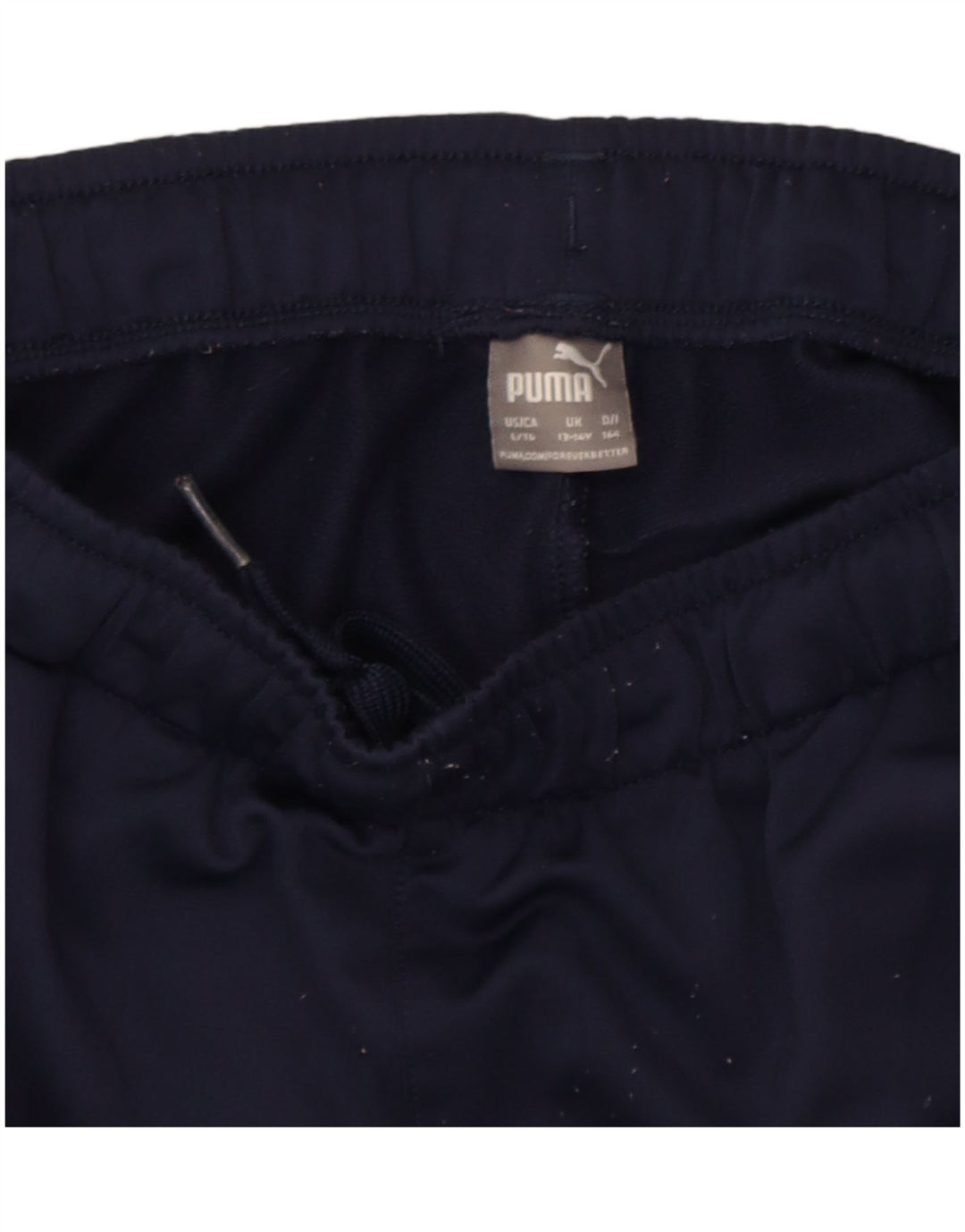 Pantaloni della tuta da ragazzo Puma 13-14 anni in poliestere blu navy