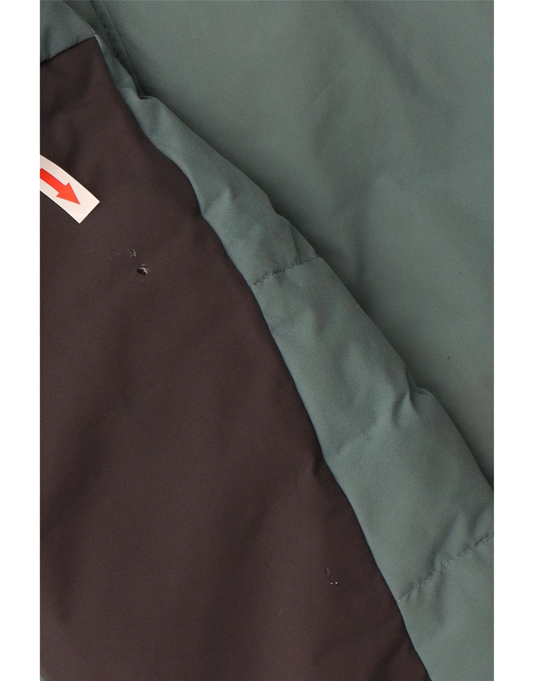 COLUMBIA Cappotto imbottito con cappuccio da uomo UK 38 Poliestere color block blu medio