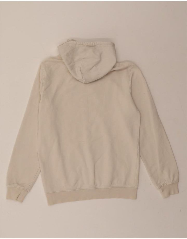 CHAMPION Mens Graphic Hoodie Jumper Small White Cotton Vintage Champion and Second-Hand Champion from Messina Hembry 