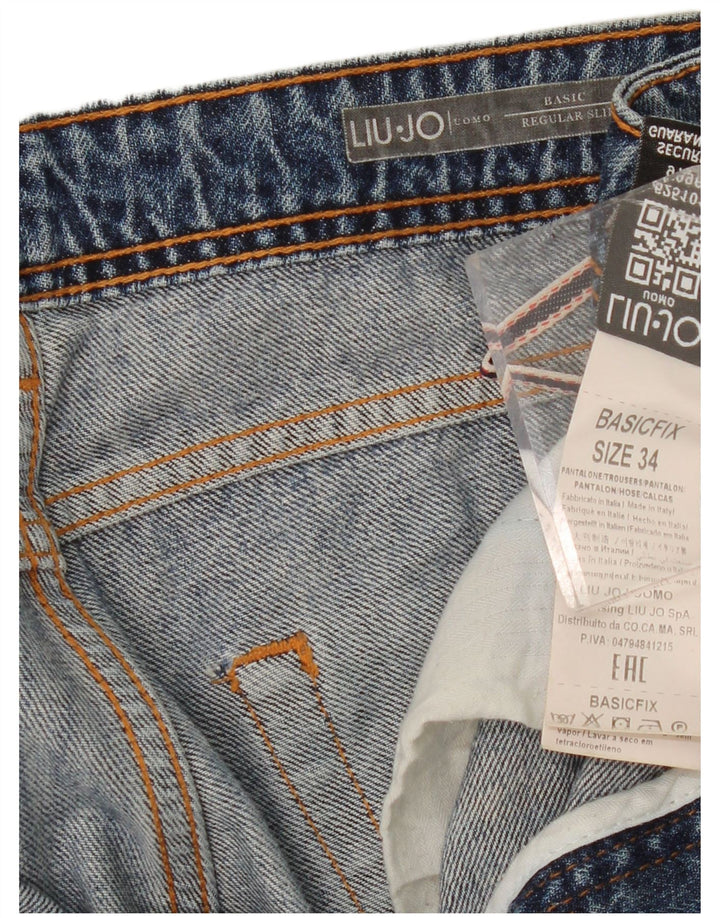 Jeans slim regolari da uomo Liu Jo W34 L32 in cotone blu