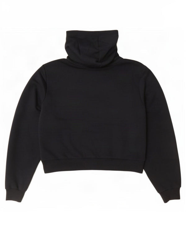 Felpa con cappuccio oversize grafica da donna Ellesse UK 14 grande cotone nero